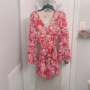 Pink & White Floral Dress